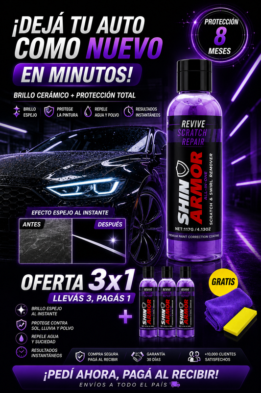 🔥 ¡3x1 HOY! LLEVÁ 3 Y PAGÁ 1 + 📚 EBOOK GRATIS 🎁 | 🇩🇪 TECNOLOGÍA ALEMANA PREMIUM | ✨ AHORRÁ HASTA 8 MESES DE RECUBRIMIENTO CERÁMICO + 🚚 ENVÍO GRATIS