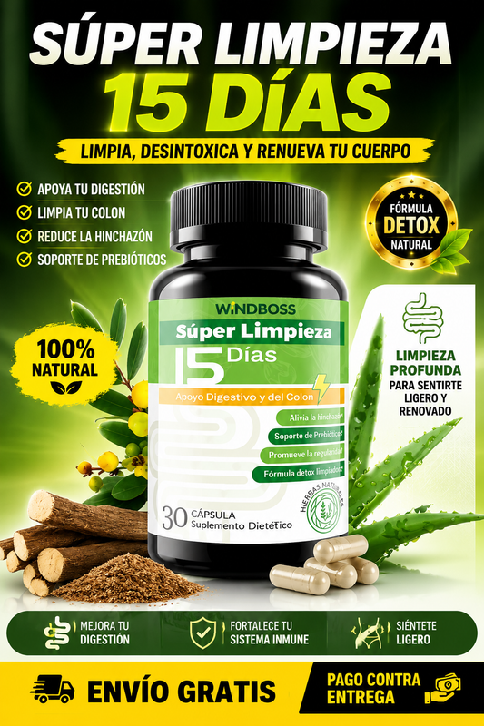 "Windboss™ – Hígado Graso, Piernas Pesadas, Panza Hinchada: Todo Empieza en tu Colon"