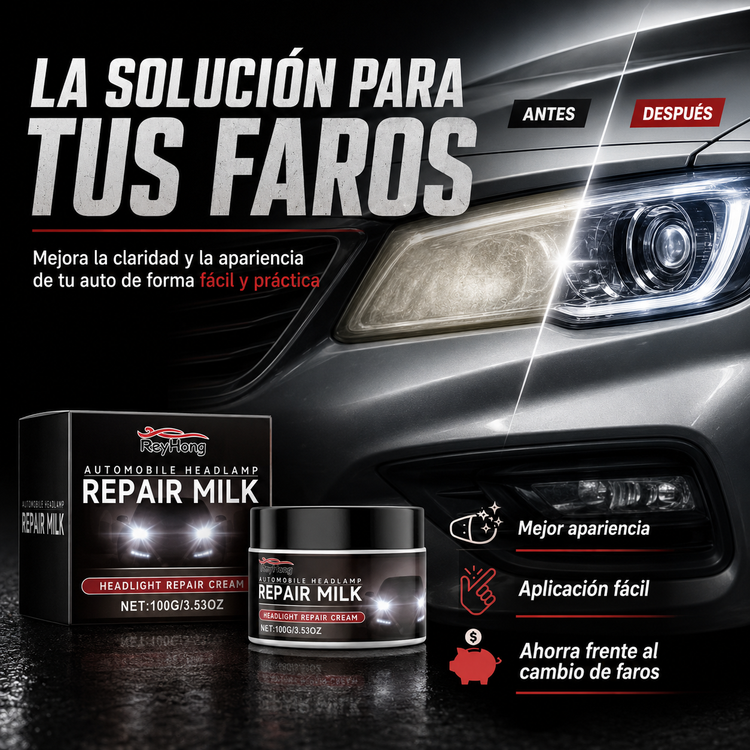 Restaurador de Faros solución para faros opacos