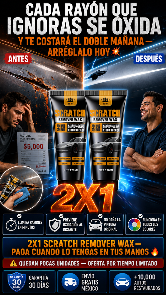 🚨 CADA RAYÓN QUE IGNORAS SE OXIDA Y TE COSTARÁ EL DOBLE MAÑANA | ARRÉGLALO HOY | 2X1 A $1,099 + EBOOK GRATIS 🎁🔥