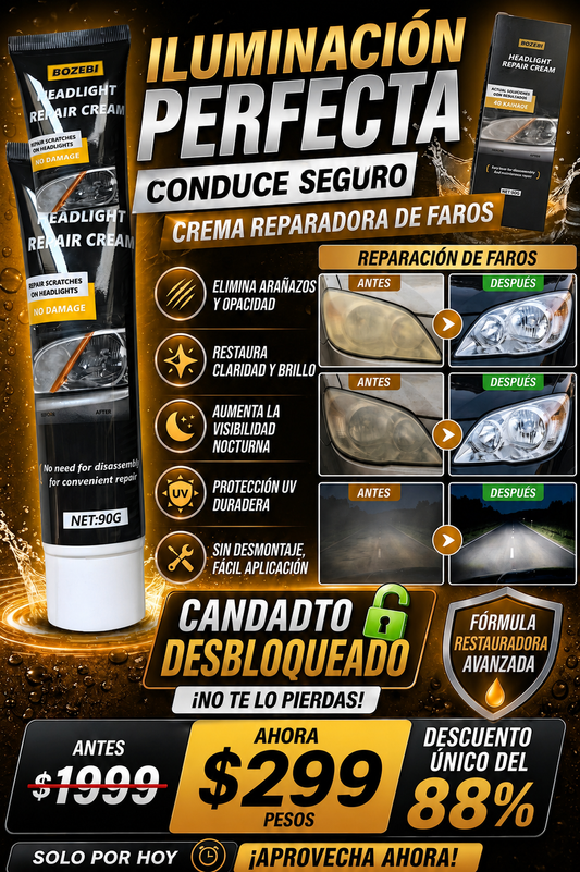 Crema Restauradora de Faros Premium