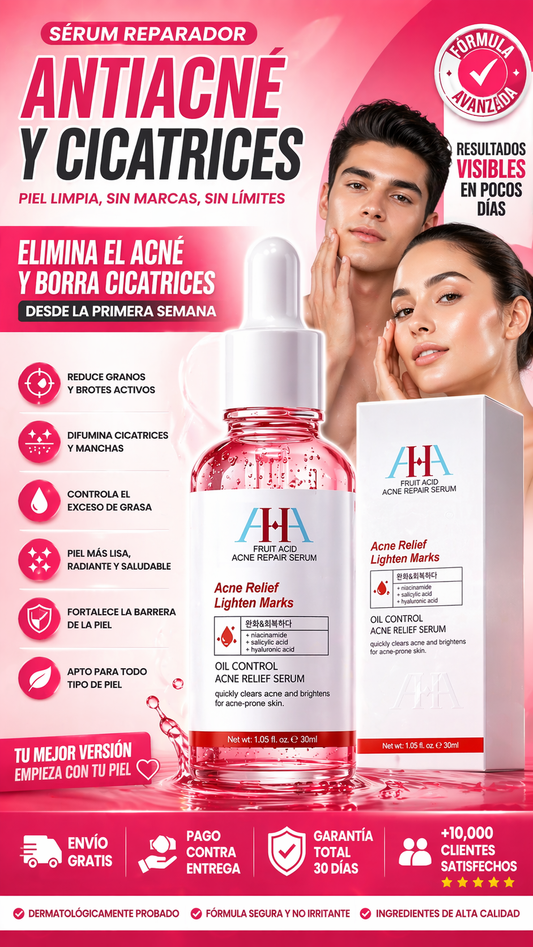 Serum reparador de acne y cicatrices
