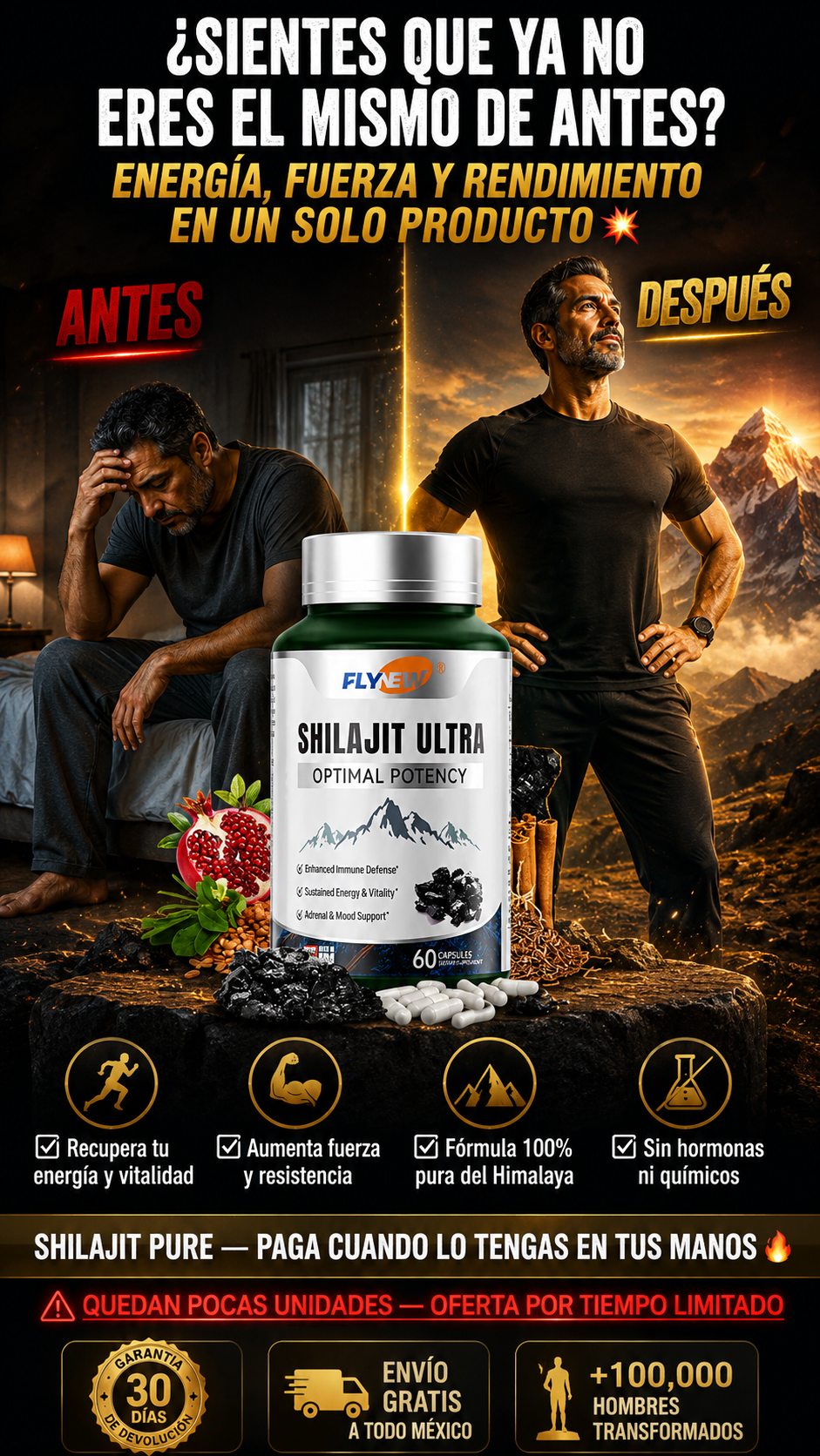 💣 ¿SIENTES QUE YA NO ERES EL MISMO DE ANTES? ENERGÍA, FUERZA Y RENDIMIENTO EN UN SOLO PRODUCTO | 3X1 A $1,499 + EBOOK GRATIS 🎁😱