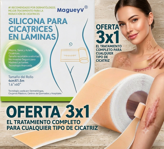 "Esa cicatriz que tapas con manga larga hasta en pleno calor, hoy se puede borrar — 3x1 a $899 + ebook de regalo"
