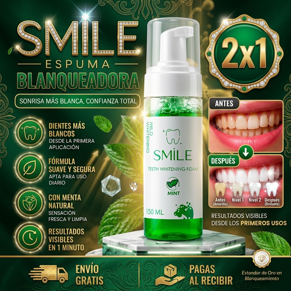 Chau dientes amarillos: blanqueamiento profesional sin salir de casa — 2x1 a $899 + ebook de regalo"