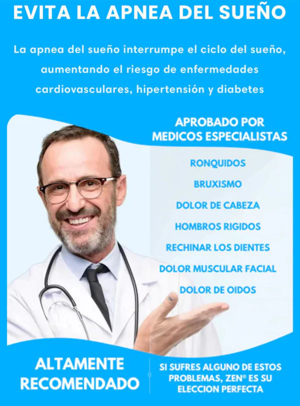 Información visual de la boquilla antirronquidos