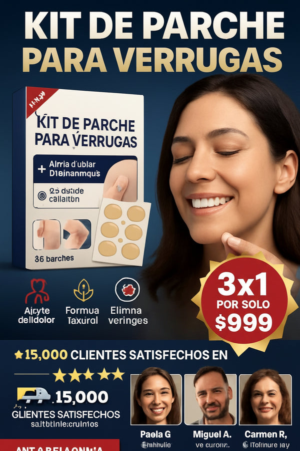 Kit de parche para verrugas presentación principal