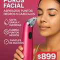 Limpiador poros facial aspirador puntos negros 5 cabezales USB recargable - imagen 1