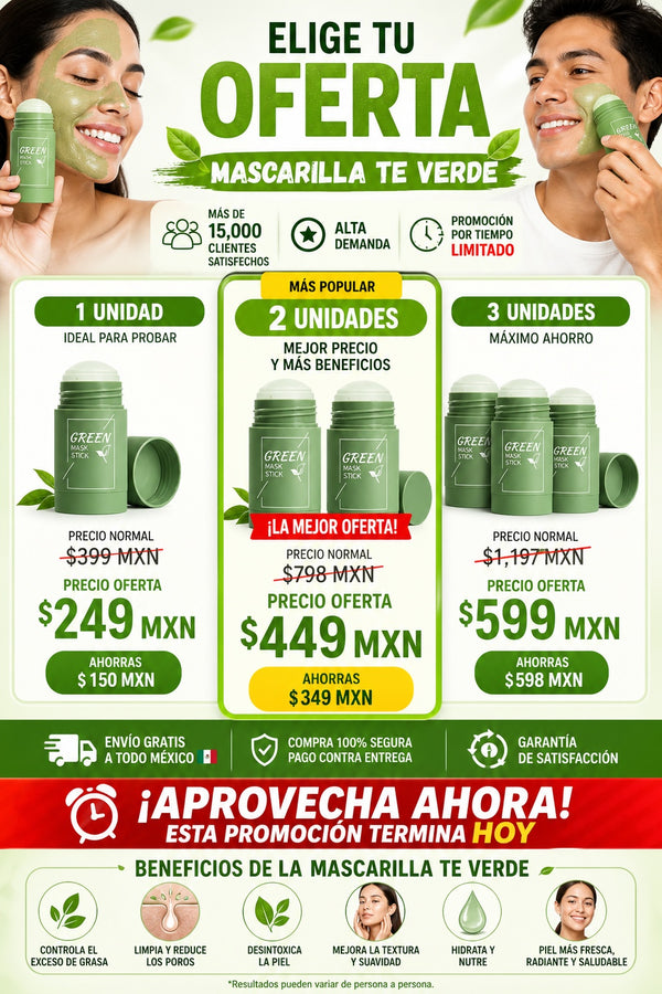 Mascarilla te verde - imagen 2