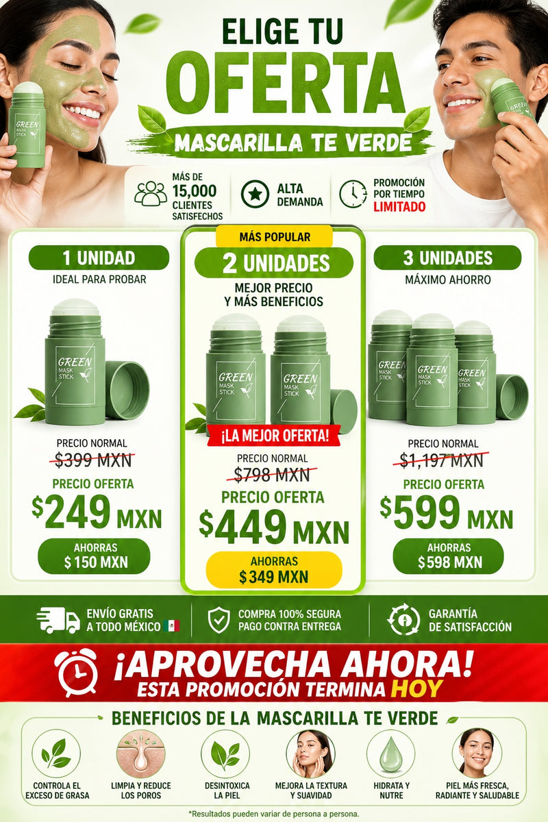 Mascarilla te verde - imagen 2
