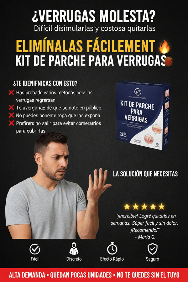 Kit de parche para verrugas
