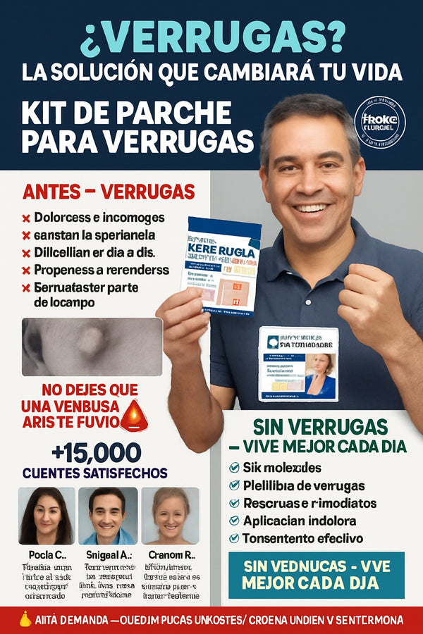 Antes del uso de parches para verrugas
