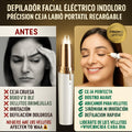 Depilador facial eléctrico indoloro precisión ceja labio portátil recargable mujer - imagen 4