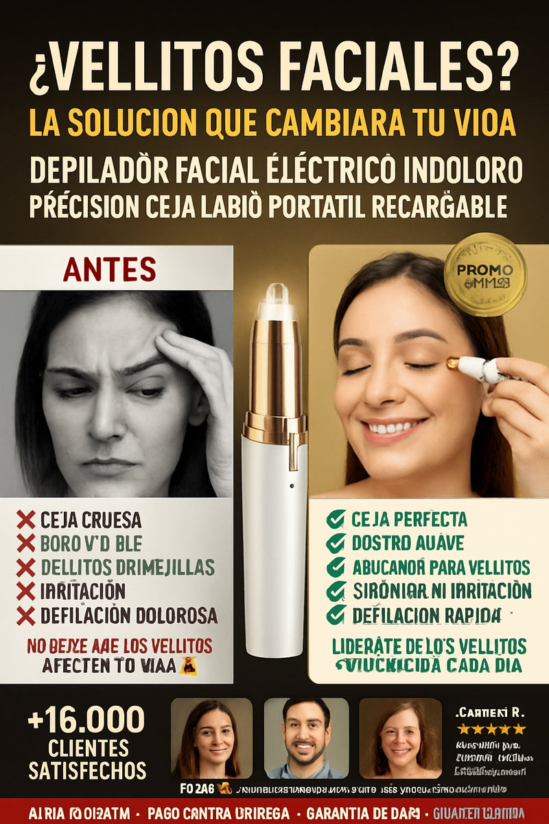 Depilador facial eléctrico indoloro precisión ceja labio portátil recargable mujer - imagen 4