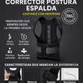 Soporte lumbar corrector postura espalda ajustable neopreno unisex oficina - imagen 5