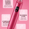 Limpiador poros facial aspirador puntos negros 5 cabezales USB recargable - imagen 5