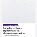 Cortador verduras espiral manual 4 cuchillas vegetales zoodles — comparativa