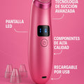 Limpiador poros facial aspirador puntos negros 5 cabezales USB recargable - imagen 7